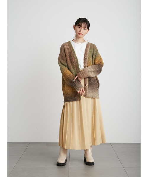 LILY BROWN（リリーブラウン）の「プリーツスカート（スカート・レディース・オフホワイト/イエロー/グレー・1/0）」の9枚目の写真