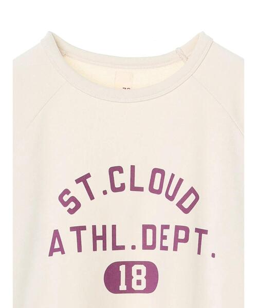 SEVENDAYS=SUNDAY（セブンデイズサンデイ）の「裏毛ラグランプリントロンTEE　＊（Tシャツ/カットソー・レディース・パープル/ネイビー/オフホワイト/ブラウン/アイボリー/イエロー・M/L）」の11枚目の写真