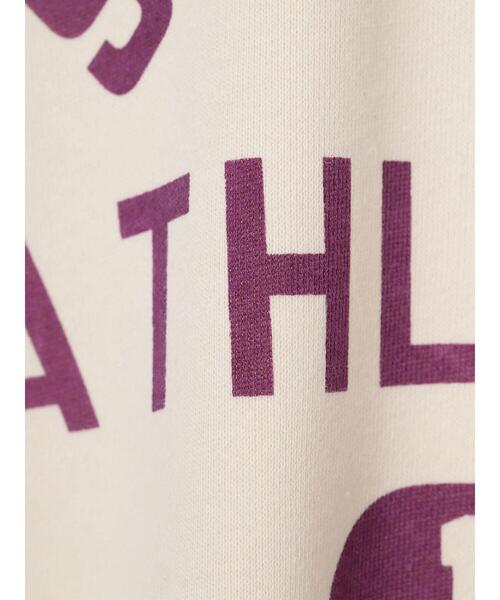 SEVENDAYS=SUNDAY（セブンデイズサンデイ）の「裏毛ラグランプリントロンTEE　＊（Tシャツ/カットソー・レディース・パープル/ネイビー/オフホワイト/ブラウン/アイボリー/イエロー・M/L）」の8枚目の写真