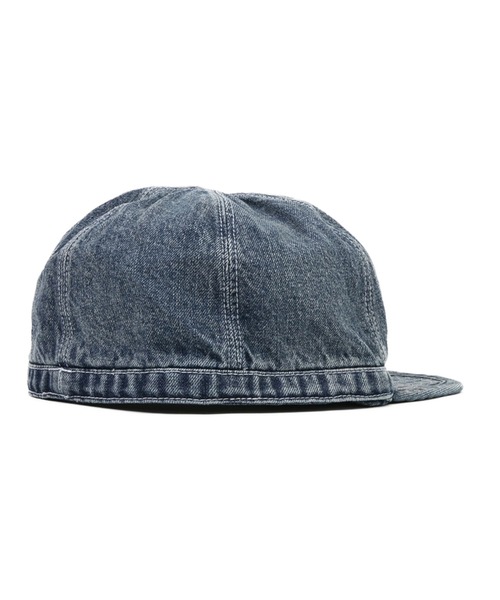 HOUSTON（ヒューストン）の「HOUSTON/ヒューストン　DENIM ARMY CAP（キャップ・メンズ・インディゴブルー/ダークインディゴブルー・FREE）」の3枚目の写真