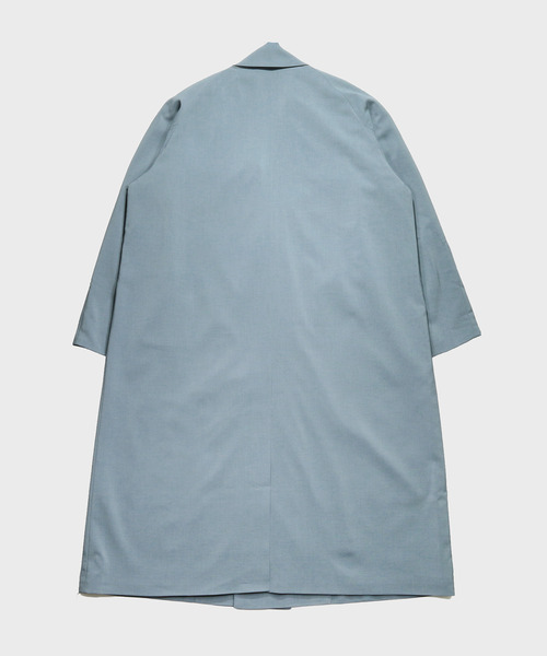 NIDO（ニド）の「ビッグラベルコート（ステンカラーコート・メンズ・ライトブルー/ブラック/ベージュ・M/L）」の8枚目の写真