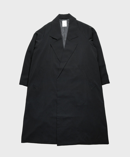 NIDO（ニド）の「ビッグラベルコート（ステンカラーコート・メンズ・ライトブルー/ブラック/ベージュ・M/L）」の12枚目の写真