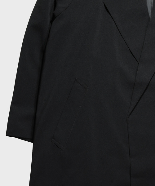 NIDO（ニド）の「ビッグラベルコート（ステンカラーコート・メンズ・ライトブルー/ブラック/ベージュ・M/L）」の16枚目の写真