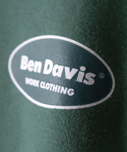 BEN DAVIS(ベンデイビス)の「【BENDAVIS/ベンデイビス】ヘビーウェイトクレリックスウェット/トレーナー/裏起毛(スウェット・メンズ・ブラック/ベージュ/ネイビー/グリーン・M/L/XL)」の10枚目の写真