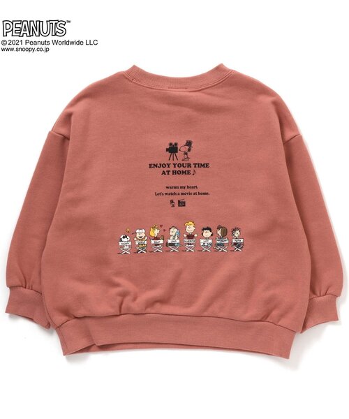 PEANUTS(ピーナッツ)の「PEANUTS 3柄モチーフトレーナー(スヌーピー)(スウェット・キッズ・グリーン/ピンク/オフホワイト・110/80/90/100/120/130)」の8枚目の写真