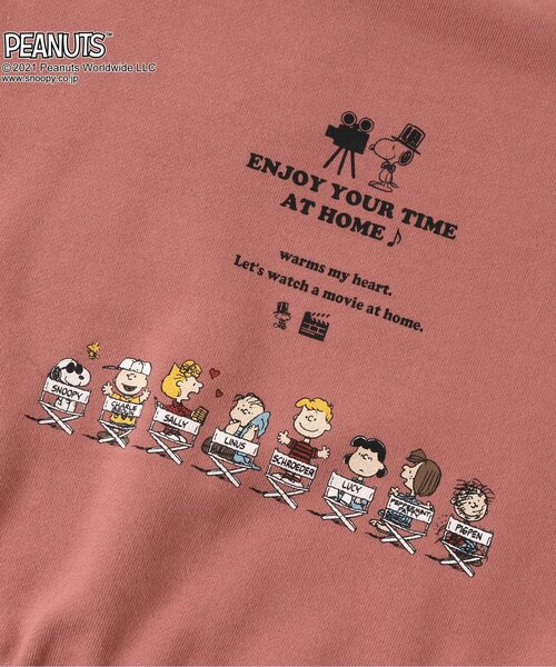PEANUTS(ピーナッツ)の「PEANUTS 3柄モチーフトレーナー(スヌーピー)(スウェット・キッズ・グリーン/ピンク/オフホワイト・110/80/90/100/120/130)」の11枚目の写真