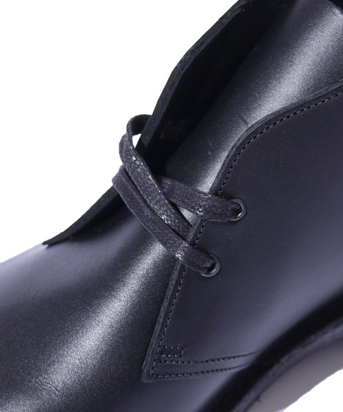SOLOVAIR(ソロヴェアー)の「SOLOVAIR/ソロヴェアー 2EYE CHUKKA BOOT チャッカブーツ グットイヤーウェルト製法 2アイレット(ブーツ・メンズ・ブラック・8/7/9)」の7枚目の写真