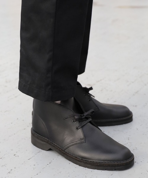 SOLOVAIR(ソロヴェアー)の「SOLOVAIR/ソロヴェアー 2EYE CHUKKA BOOT チャッカブーツ グットイヤーウェルト製法 2アイレット(ブーツ・メンズ・ブラック・8/7/9)」の12枚目の写真