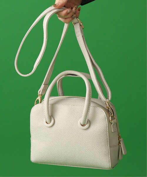 RAY CASSIN（レイカズン）の「ミニボストンスクエアバッグ（ショルダーバッグ・レディース・ブラック/ピンク/キナリ・FREE）」の2枚目の写真