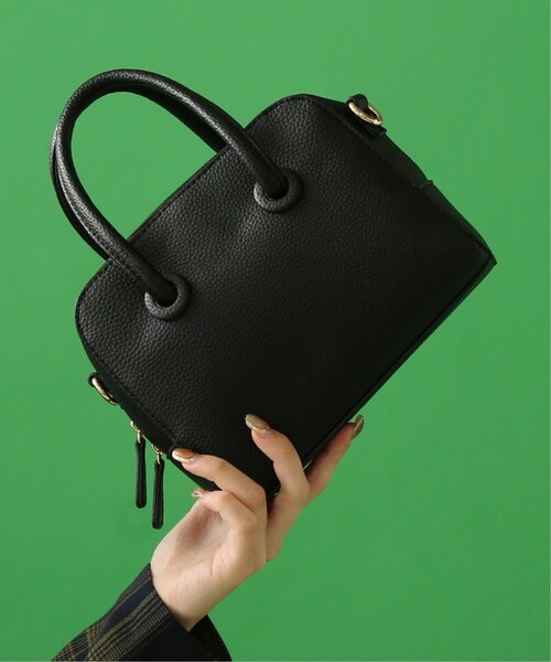 RAY CASSIN（レイカズン）の「ミニボストンスクエアバッグ（ショルダーバッグ・レディース・ブラック/ピンク/キナリ・FREE）」の3枚目の写真