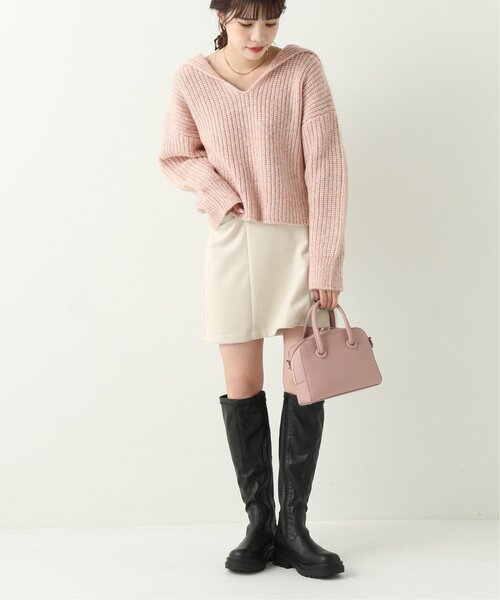 RAY CASSIN（レイカズン）の「ミニボストンスクエアバッグ（ショルダーバッグ・レディース・ブラック/ピンク/キナリ・FREE）」の9枚目の写真