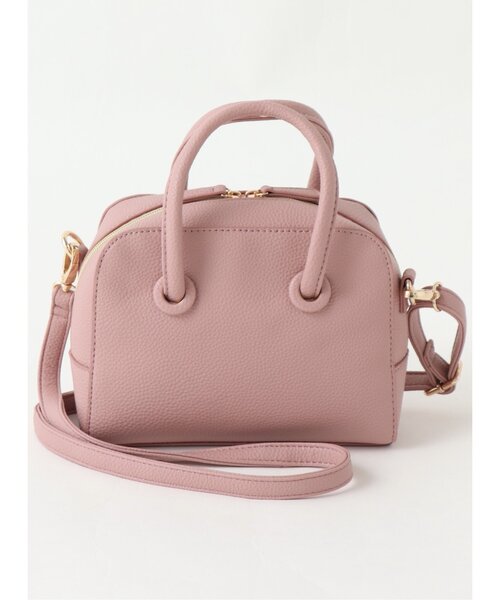 RAY CASSIN（レイカズン）の「ミニボストンスクエアバッグ（ショルダーバッグ・レディース・ブラック/ピンク/キナリ・FREE）」の6枚目の写真