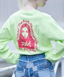 X-girl | MESSAGE FACE L/S TEE(Tシャツ/カットソー)