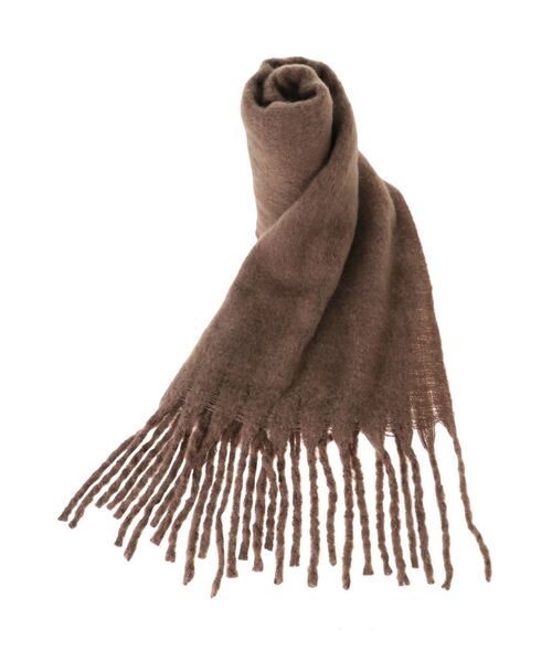 COTORICA（コトリカ）の「フリンジニットストール（その他雑貨・レディース・ベージュ/ブラウン・FREE）」の3枚目の写真