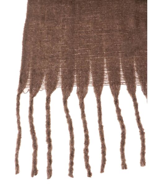 COTORICA（コトリカ）の「フリンジニットストール（その他雑貨・レディース・ベージュ/ブラウン・FREE）」の5枚目の写真