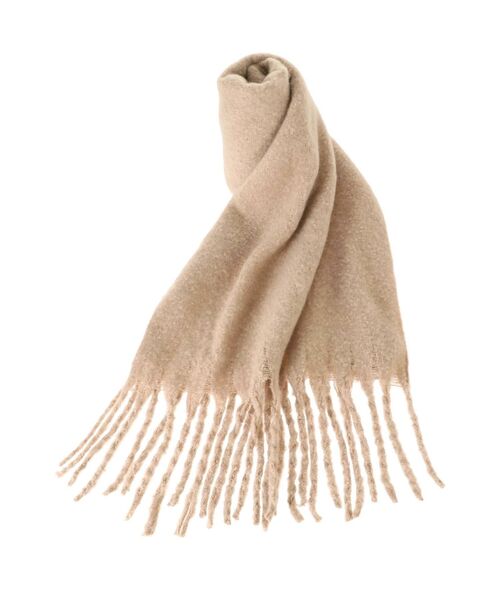 COTORICA（コトリカ）の「フリンジニットストール（その他雑貨・レディース・ベージュ/ブラウン・FREE）」の7枚目の写真