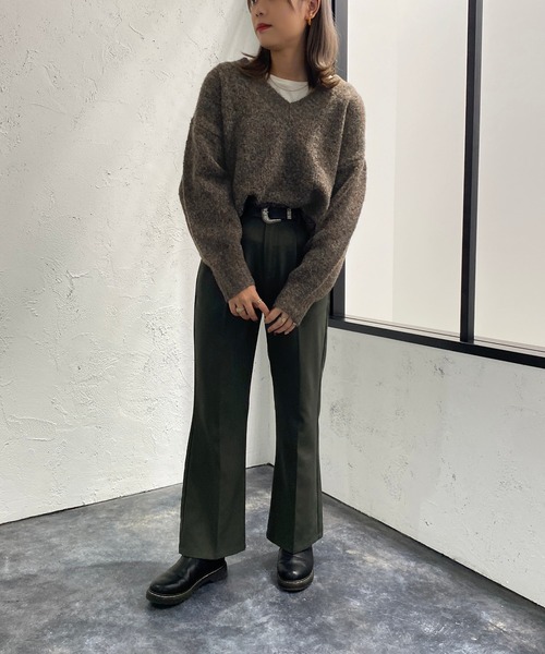 apres jour mignon(アプレジュールミニョン)の「ミックスブークレーニット【ZOZOTOWN限定アイテム】(ニット/セーター・レディース・パープル/ブルー/ブラウン系その他・X-LARGE/フリー)」の19枚目の写真