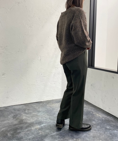 apres jour mignon(アプレジュールミニョン)の「ミックスブークレーニット【ZOZOTOWN限定アイテム】(ニット/セーター・レディース・パープル/ブルー/ブラウン系その他・X-LARGE/フリー)」の7枚目の写真