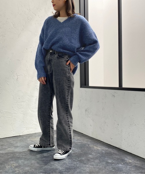 apres jour mignon(アプレジュールミニョン)の「ミックスブークレーニット【ZOZOTOWN限定アイテム】(ニット/セーター・レディース・パープル/ブルー/ブラウン系その他・X-LARGE/フリー)」の20枚目の写真