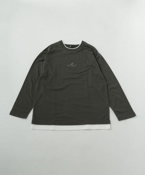 UNITED ARROWS LTD. OUTLET（ユナイテッドアローズアウトレット）の「＜A DAY IN THE LIFE＞ KANGOL フェイクレイヤード カットソー（Tシャツ/カットソー・メンズ・モカ/ナチュラル/オリーブ・S/L/M）」の3枚目の写真