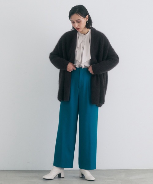 ANAYI（アナイ）の「サテンアムンゼンフリル ブラウス（シャツ/ブラウス・レディース・ベージュ/ホワイト・38）」の12枚目の写真