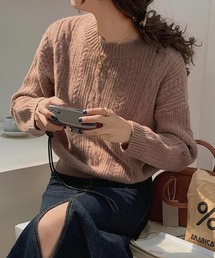 ケーブルコンパクトニット