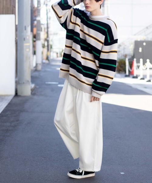 WEGO（ウィゴー）の「WEGO/TR裏起毛2タックボリュームスラックス（スラックス・メンズ・オフホワイト/ベージュ・MEDIUM/LARGE）」の20枚目の写真