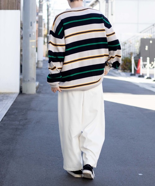 WEGO（ウィゴー）の「WEGO/TR裏起毛2タックボリュームスラックス（スラックス・メンズ・オフホワイト/ベージュ・MEDIUM/LARGE）」の22枚目の写真