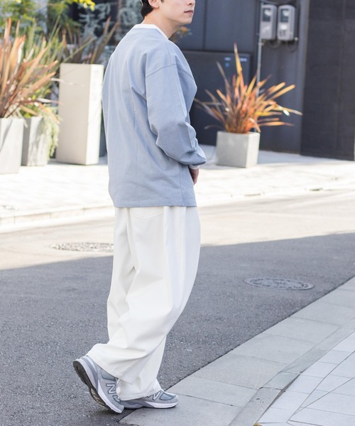 WEGO（ウィゴー）の「WEGO/TR裏起毛2タックボリュームスラックス（スラックス・メンズ・オフホワイト/ベージュ・MEDIUM/LARGE）」の6枚目の写真