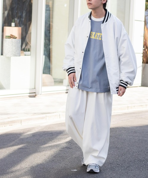 WEGO（ウィゴー）の「WEGO/TR裏起毛2タックボリュームスラックス（スラックス・メンズ・オフホワイト/ベージュ・MEDIUM/LARGE）」の7枚目の写真