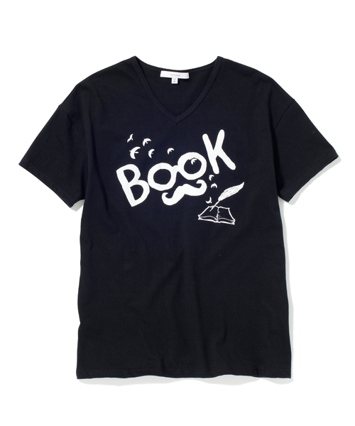 rehacer(レアセル)の「Book Life(Tシャツ/カットソー・メンズ・ホワイト/ブラック/チャコールグレー/ネイビー/ブルーグリーン/ワインレッド・MEDIUM/SMALL/LARGE/X-LARGE)」の3枚目の写真