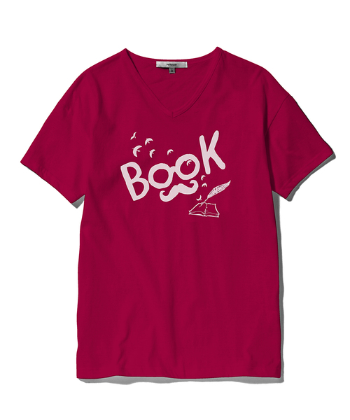 rehacer(レアセル)の「Book Life(Tシャツ/カットソー・メンズ・ホワイト/ブラック/チャコールグレー/ネイビー/ブルーグリーン/ワインレッド・MEDIUM/SMALL/LARGE/X-LARGE)」の6枚目の写真