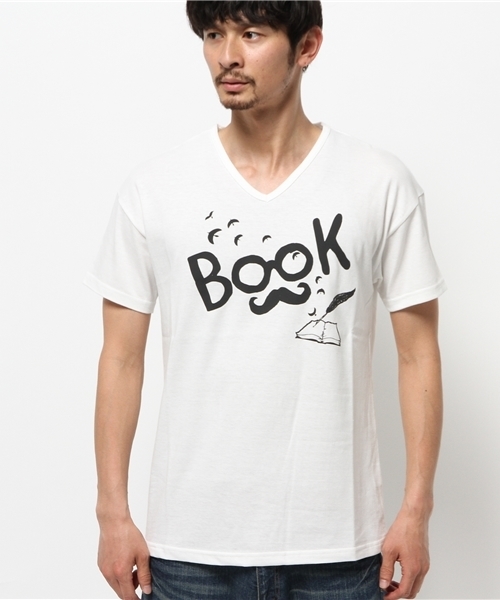 rehacer(レアセル)の「Book Life(Tシャツ/カットソー・メンズ・ホワイト/ブラック/チャコールグレー/ネイビー/ブルーグリーン/ワインレッド・MEDIUM/SMALL/LARGE/X-LARGE)」の15枚目の写真