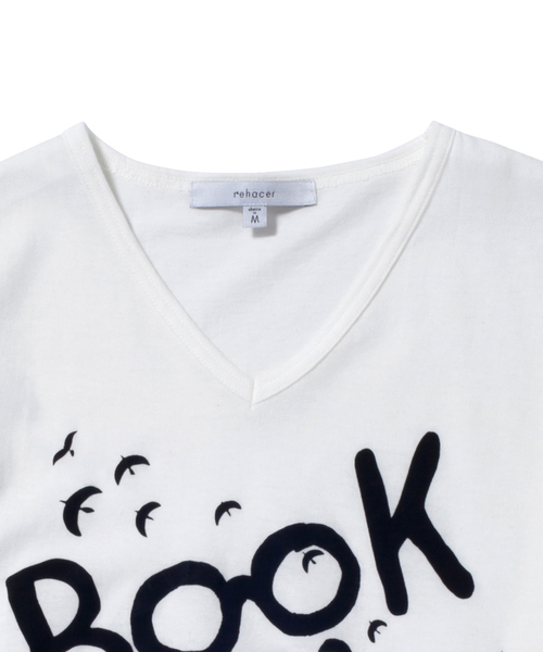 rehacer(レアセル)の「Book Life(Tシャツ/カットソー・メンズ・ホワイト/ブラック/チャコールグレー/ネイビー/ブルーグリーン/ワインレッド・MEDIUM/SMALL/LARGE/X-LARGE)」の7枚目の写真