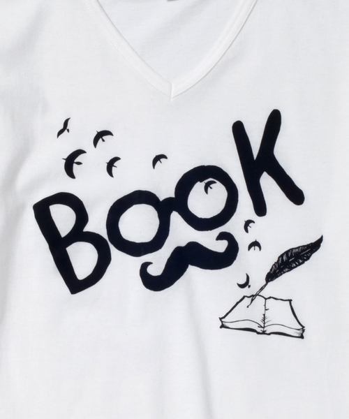 rehacer(レアセル)の「Book Life(Tシャツ/カットソー・メンズ・ホワイト/ブラック/チャコールグレー/ネイビー/ブルーグリーン/ワインレッド・MEDIUM/SMALL/LARGE/X-LARGE)」の8枚目の写真