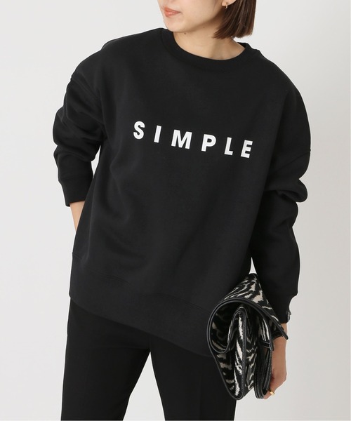 POET MEETS DUBWISE（ポエットミーツダブワイズ）の「POET MEETS DUBWISE SIMPLE SWEAT：スウェット◆（スウェット・レディース・ホワイト/ブラック/グレー・FREE）」の3枚目の写真