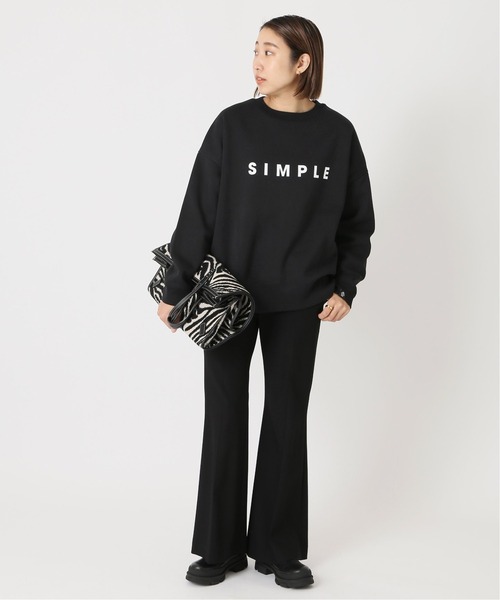 POET MEETS DUBWISE（ポエットミーツダブワイズ）の「POET MEETS DUBWISE SIMPLE SWEAT：スウェット◆（スウェット・レディース・ホワイト/ブラック/グレー・FREE）」の5枚目の写真