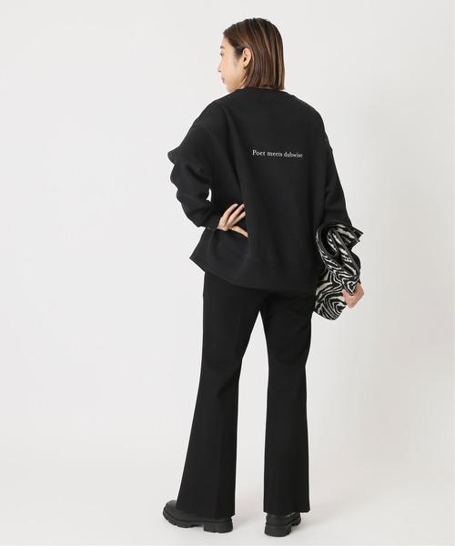 POET MEETS DUBWISE（ポエットミーツダブワイズ）の「POET MEETS DUBWISE SIMPLE SWEAT：スウェット◆（スウェット・レディース・ホワイト/ブラック/グレー・FREE）」の7枚目の写真