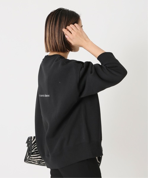 POET MEETS DUBWISE（ポエットミーツダブワイズ）の「POET MEETS DUBWISE SIMPLE SWEAT：スウェット◆（スウェット・レディース・ホワイト/ブラック/グレー・FREE）」の9枚目の写真