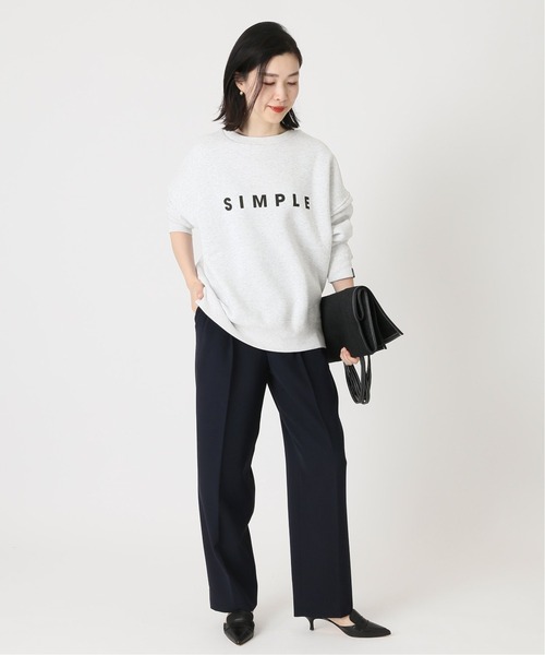 POET MEETS DUBWISE（ポエットミーツダブワイズ）の「POET MEETS DUBWISE SIMPLE SWEAT：スウェット◆（スウェット・レディース・ホワイト/ブラック/グレー・FREE）」の14枚目の写真