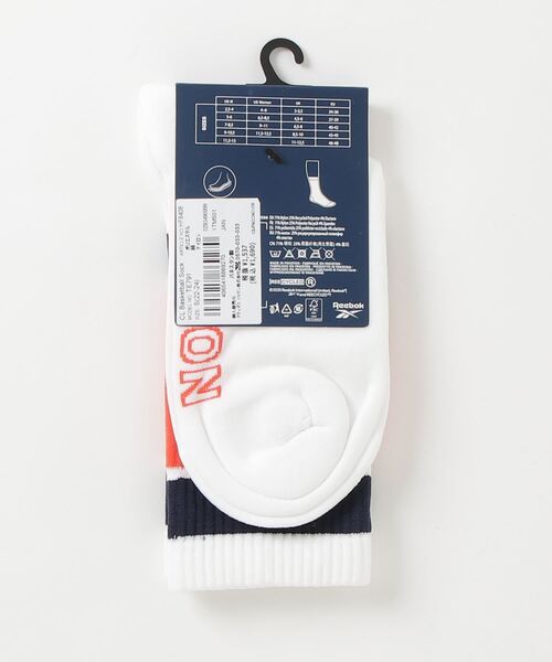 Reebok(リーボック)の「クラシックス バスケットボール ソックス / Classics Basketball Socks(ソックス/靴下・メンズ・ホワイト×ブラック/ホワイト×ネイビー・SMALL/MEDIUM/LARGE/X-LARGE)」の3枚目の写真