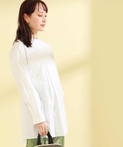 Ray BEAMS（レイビームス）の「Ray BEAMS / バック オープン タック ブラウス（シャツ/ブラウス・レディース・ホワイト/ブラック/ミント・ONE SIZE）」の9枚目の写真