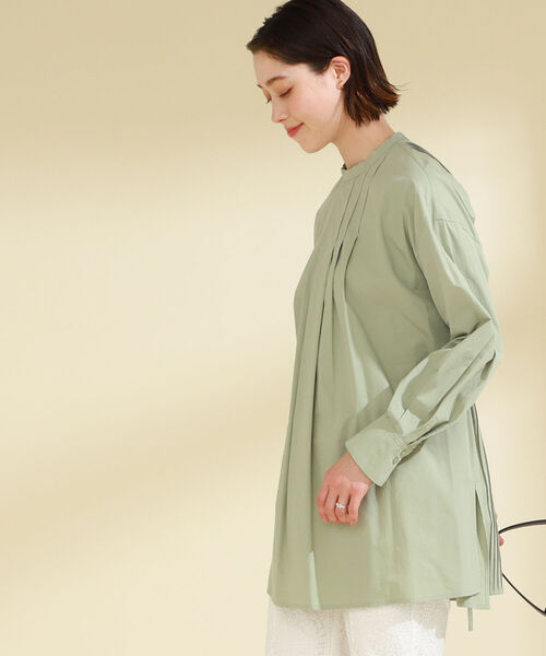 Ray BEAMS（レイビームス）の「Ray BEAMS / バック オープン タック ブラウス（シャツ/ブラウス・レディース・ホワイト/ブラック/ミント・ONE SIZE）」の7枚目の写真