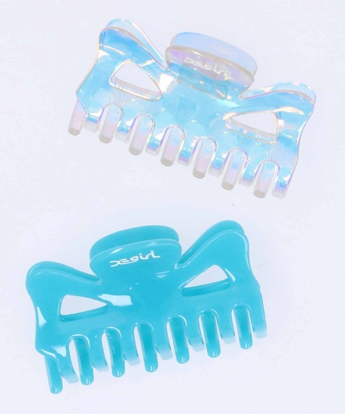 X-girl（エックスガール）の「CLAW CLIP（バレッタ/ヘアクリップ・レディース・クリア/ブルー・ONE SIZE）」の14枚目の写真