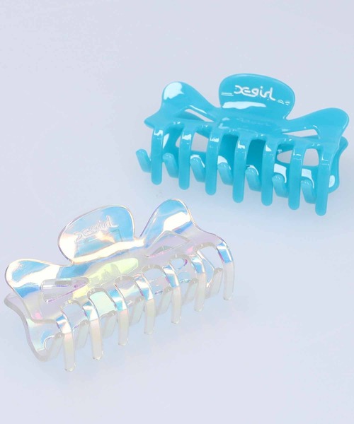 X-girl（エックスガール）の「CLAW CLIP（バレッタ/ヘアクリップ・レディース・クリア/ブルー・ONE SIZE）」の15枚目の写真
