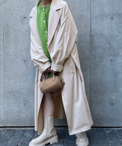 w closet（ダブルクローゼット）の「トレンチコート（トレンチコート・レディース・ライトベージュ/キナリ・FREE）」の5枚目の写真