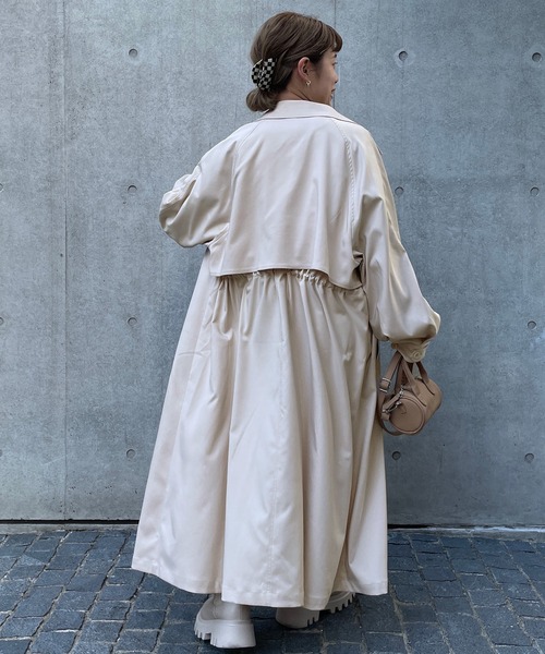 w closet（ダブルクローゼット）の「トレンチコート（トレンチコート・レディース・ライトベージュ/キナリ・FREE）」の9枚目の写真