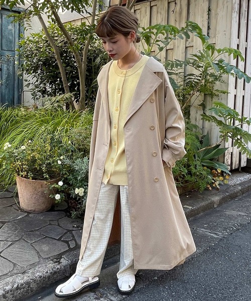 w closet（ダブルクローゼット）の「トレンチコート（トレンチコート・レディース・ライトベージュ/キナリ・FREE）」の16枚目の写真