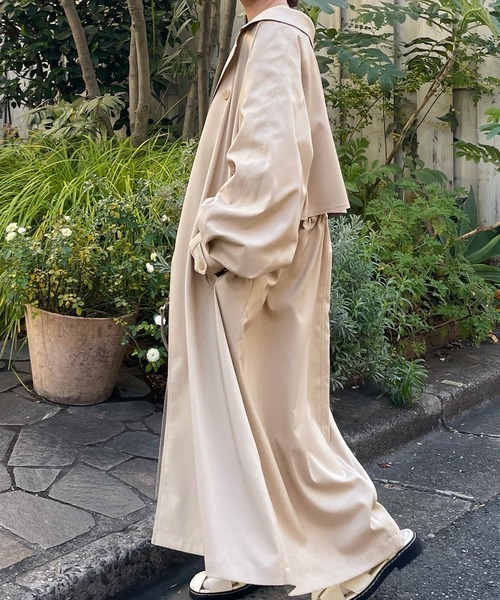 w closet（ダブルクローゼット）の「トレンチコート（トレンチコート・レディース・ライトベージュ/キナリ・FREE）」の8枚目の写真