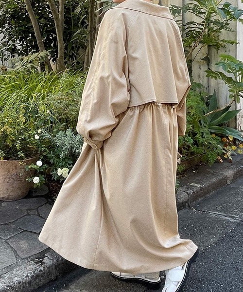 w closet（ダブルクローゼット）の「トレンチコート（トレンチコート・レディース・ライトベージュ/キナリ・FREE）」の6枚目の写真